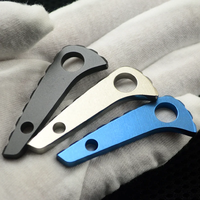 TC4 Titanium Alloy Material Pocket Knife Spine Keel Back Spacer 1 piece For Spyderco Paramilitary 2 C81 PARA2 Knife Handle DIY