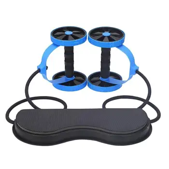 

Double Roller Muscle Trainer Abdominal Wheel Energy Resistance Bands Gym Arm Training Fitness Neutral Double Wheel Tensioner