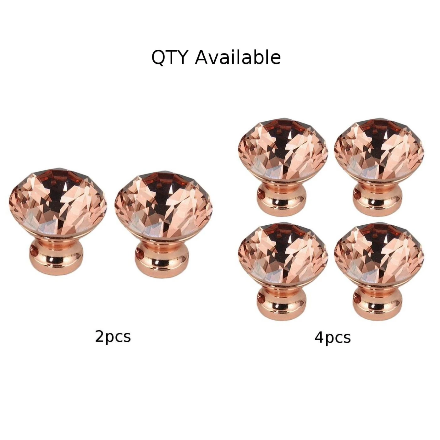 Дверные ручки для ящиков кухонные 2 шт./4 шт. розовое золото одно отверстие шкафа