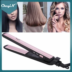 CkeyiN Professional Electric Straightening Iron Curling Hair Curler 2 in 1 Hair Straightener Flat Irons Ceramic Styling Tools