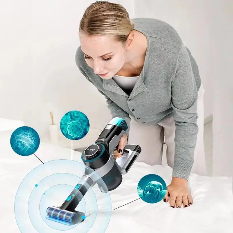 US $214.95 BOBOT DPS121 Handheld Cordless Vacuum Cleaner OLED Display AUTO Dust Identify Floor Carpet Vacuum Cleaner 24 KPa 3 In 1 Function