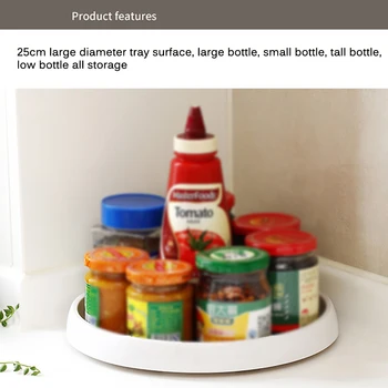 

Degree Rotation seasoning Storage Rack Drink Organizer Holder Pull-Out Drawer Spice Jar Condiment Bottles Tray Kitchen Shelf