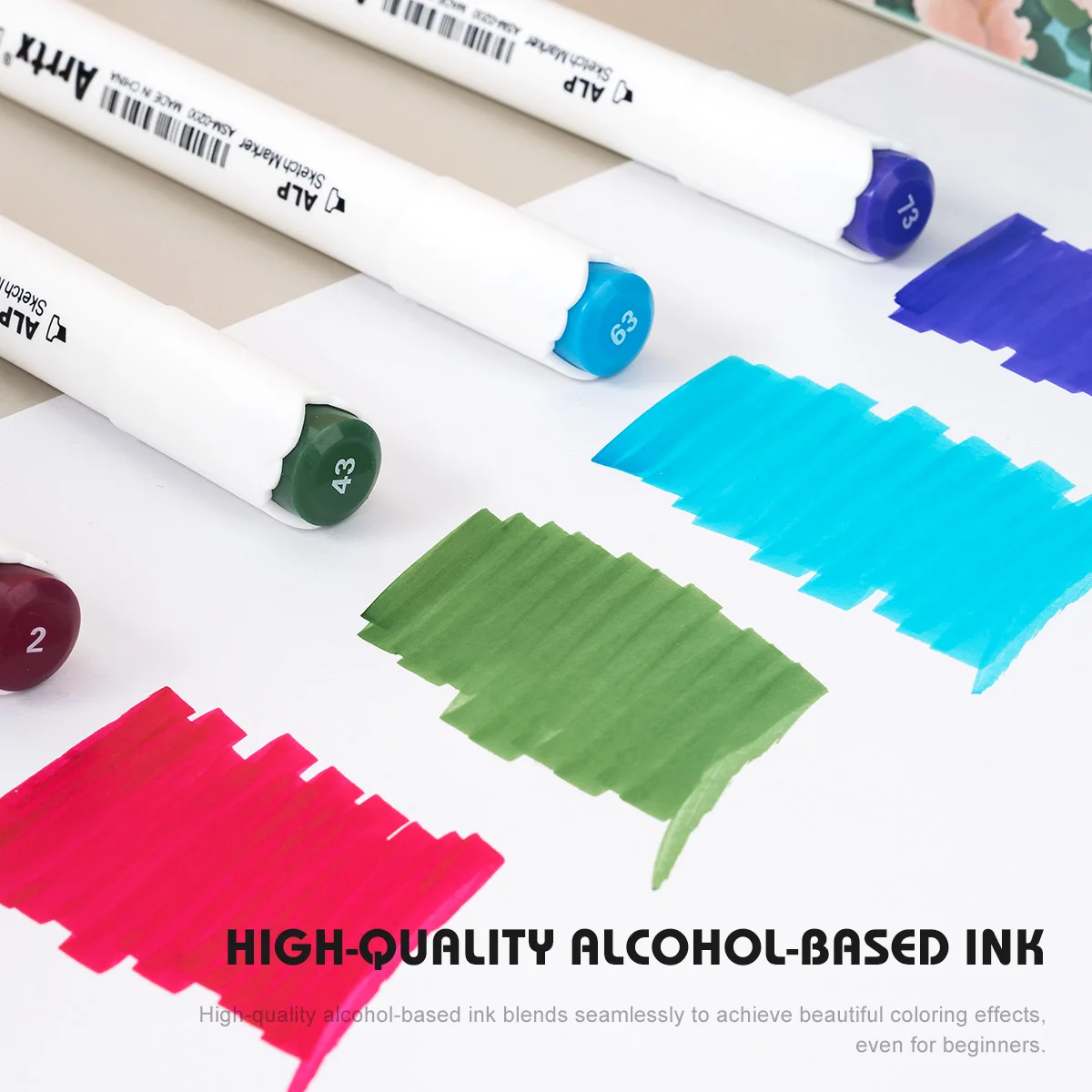 Arrtx OROS 40 Pastel Colors Brush Markers Set Alcohol-based Stable and  Durable Ink Permanent for Anime Illustration Design
