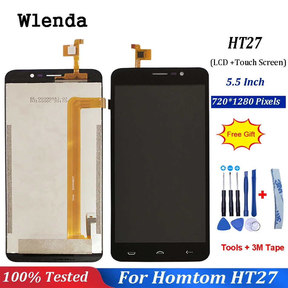 

For Homtom HT27 LCD Display+Touch Screen Assembly Repair Parts Replacement Accessories For homtom HT27 lcd+free tools
