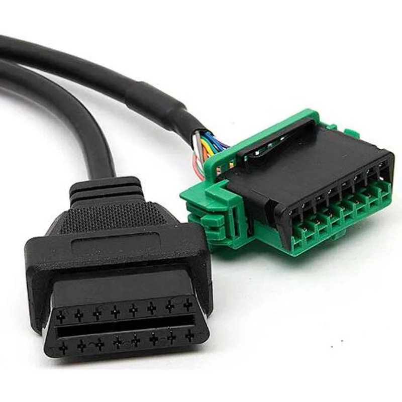 Зеленый OBD 16Pin OBD2 удлинитель для автомобиля OBD OBDII OBD2 16 Pin общий интерфейс удлинитель Кабель
