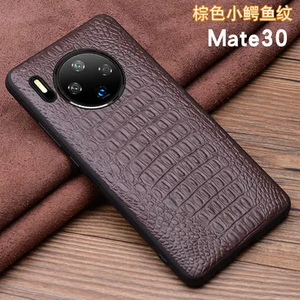 Модные крокодиловые аксессуары для телефонов, чехол для huawei mate 30, тонкая задняя защитная оболочка для huawei mate 30 Pro 30Pro - Цвет: 8