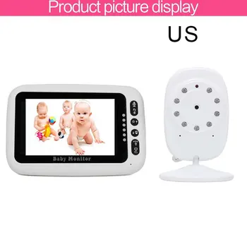 

4.3 inch Wireless Video Color Baby Monitor High Resolution Baby Nanny Security Camera Night Vision Temperature Monitoring