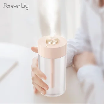 

Portable Ultrasonic Humidifier 350ML H2O Aroma Air Diffuser With LED light Humidificador Difusor For Office/Home/Car USB Charge