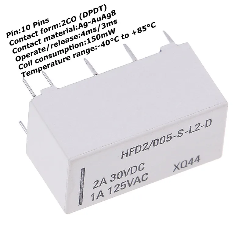 One Or 2pcs 12V Coil Bistable Latching Relay DPDT 30VDC 2A 1A 125VAC
