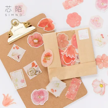 

36pcs/lot Kawaii Stationery Stickers Blooming Flower Diary Scrapbooking DIY Craft Label Flora Decorative Seal Sticker