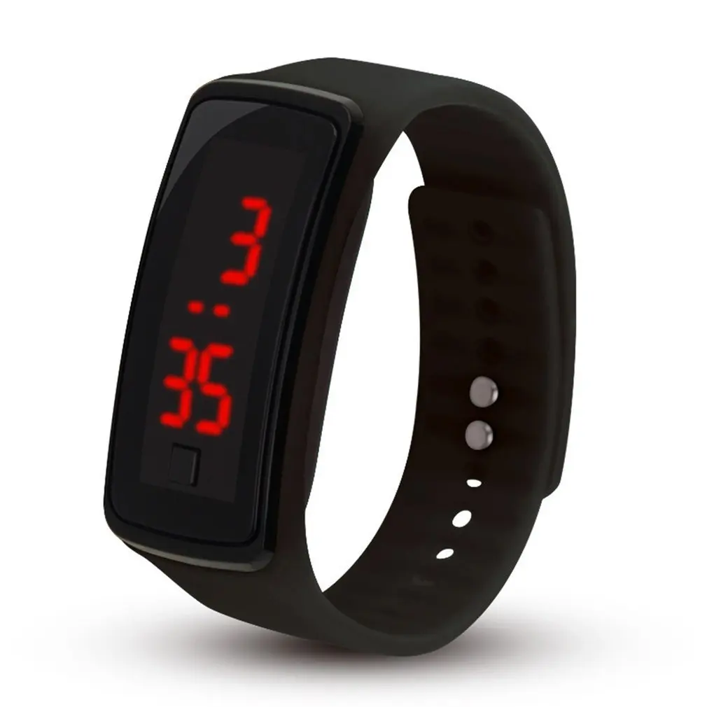 Силиконовый ремешок для часов для женщин и мужчин светодиодный экран спортивные цифровые часы модные уличные наручные часы Дети для студентов подарки часы - Цвет: 06