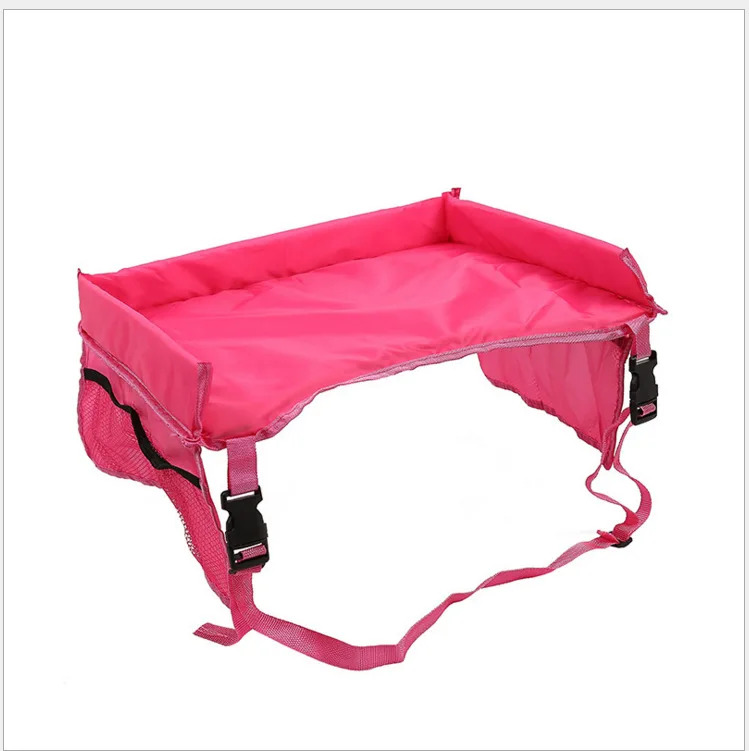 Водонепроницаемый детский подлокотник для сидения автомобиля держатель принадлежности для кормления водонепроницаемый стол детская коляска аксессуары столик для сиденья - Цвет: Pink