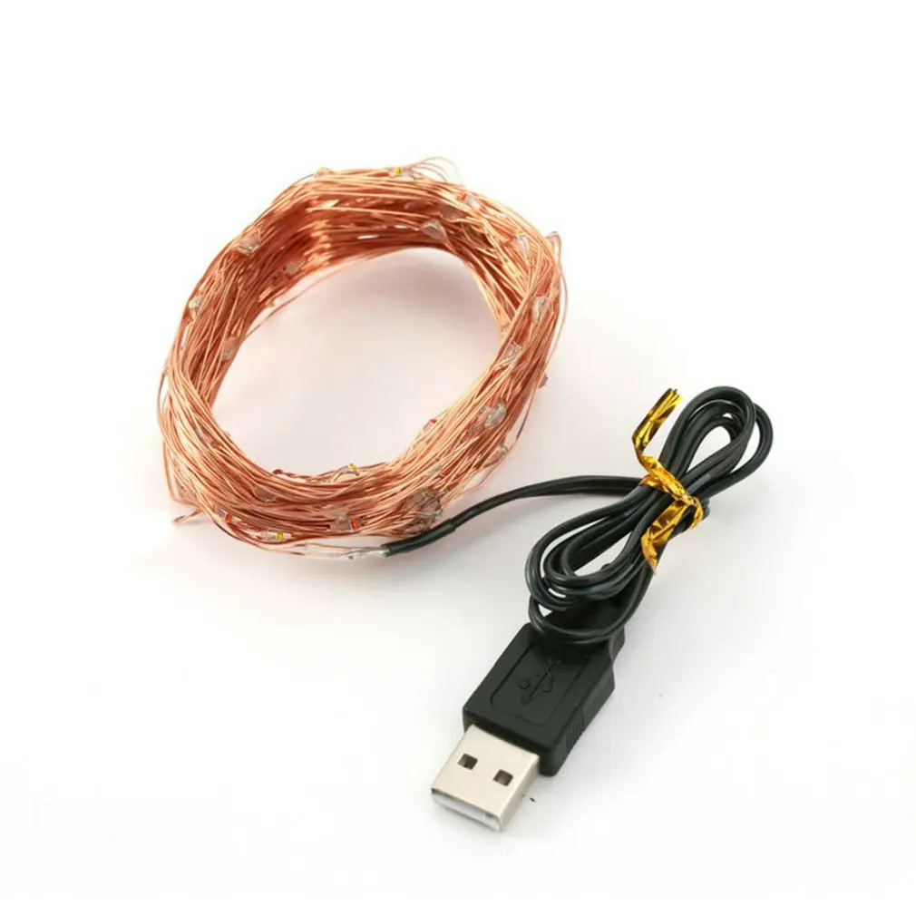 

USB copper wire string lights Christmas LED decoration lights copper wire practical star string lights