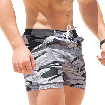 

Fashion Summer Men's Beach Casual Shorts Swimming Trunks Quick drying Drawstring Fitness Workout Loose Camouflage Sports Shorts