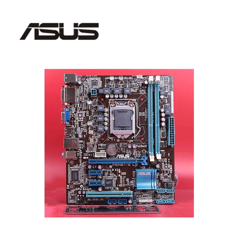 Для ASUS P8H61-M LE материнская плата для компьютера LGA 1155 DDR3 Intel H61 P8H61 настольного SATA II