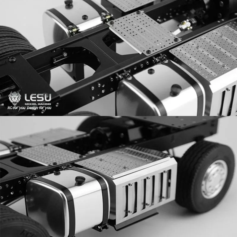 1/14 RC LESU Benz 6X4 Металлическое шасси для трактора TAMIYA 3363 1851 56348