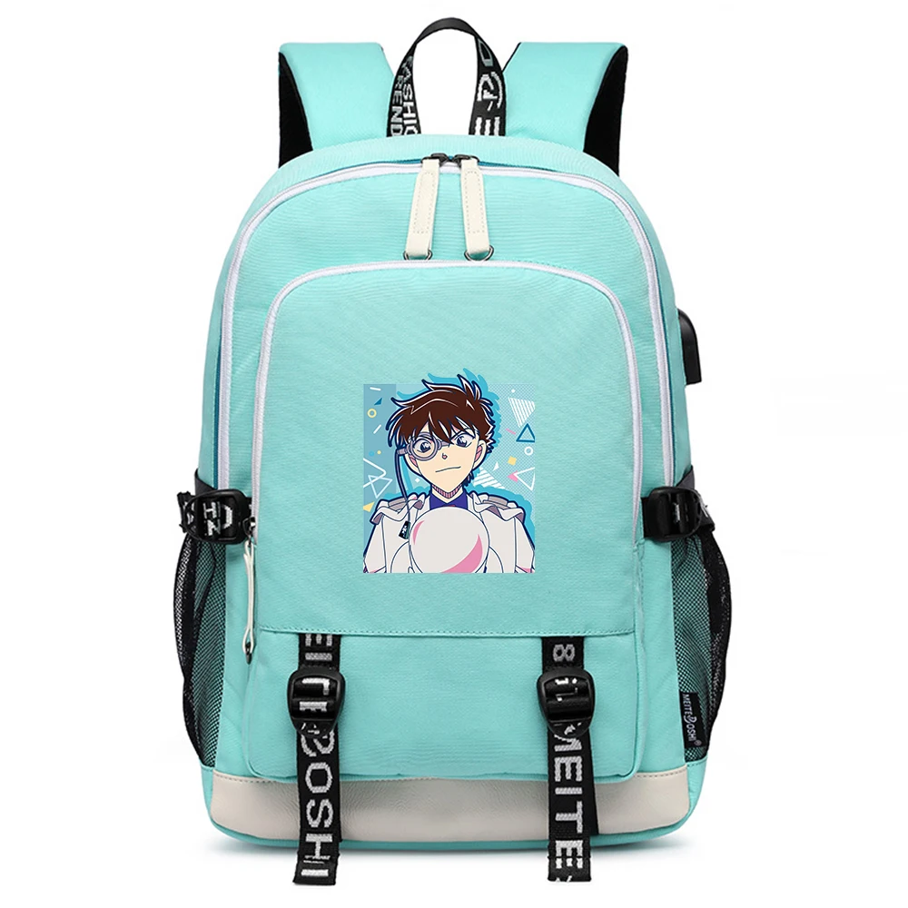 Чехол Detective Conan закрытый большой школьный рюкзак оксфорд сумка для книг аниме