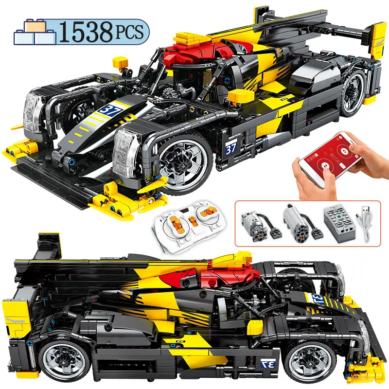SEMBO создатель города RC/non RC 1:14 гоночный автомобиль MOC APP Technic модель спортивного