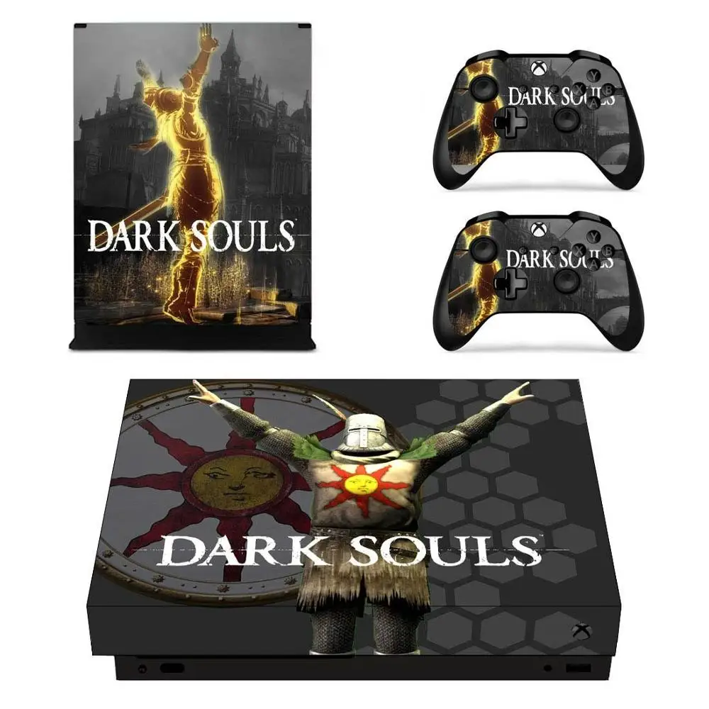 Dark Souls стикер s для Xbox One X виниловые наклейки на кожу Наклейки Обложка Pegatinas для Xbox one X консоли пульта дистанционного управления скины - Цвет: YSX1X1037