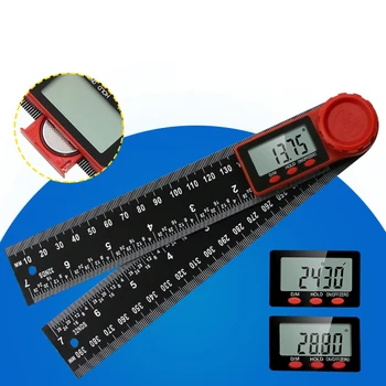 

Stainless Steel 0-200mm Digital Angle Finder Ruler Vernier Caliper Protractor Measure Ruler