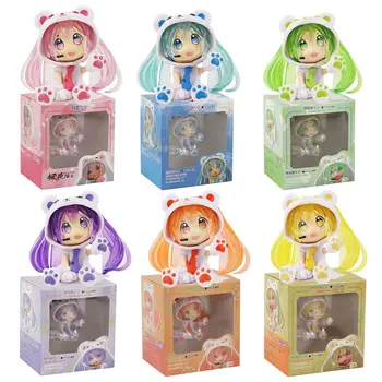 

6cm Hatsune Miku Figure Doll Snow Miku Cosplay Bear Mini Collection Model Toys