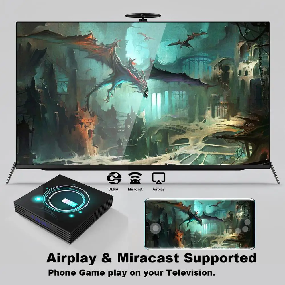 LEMFO ТВ приставка Android 9,0 A95XF3 тонкий Amlogic S905X3 2,4G/5G WiFi декодирование 8K до 4K Поддержка Plex медиасервер телеприставка