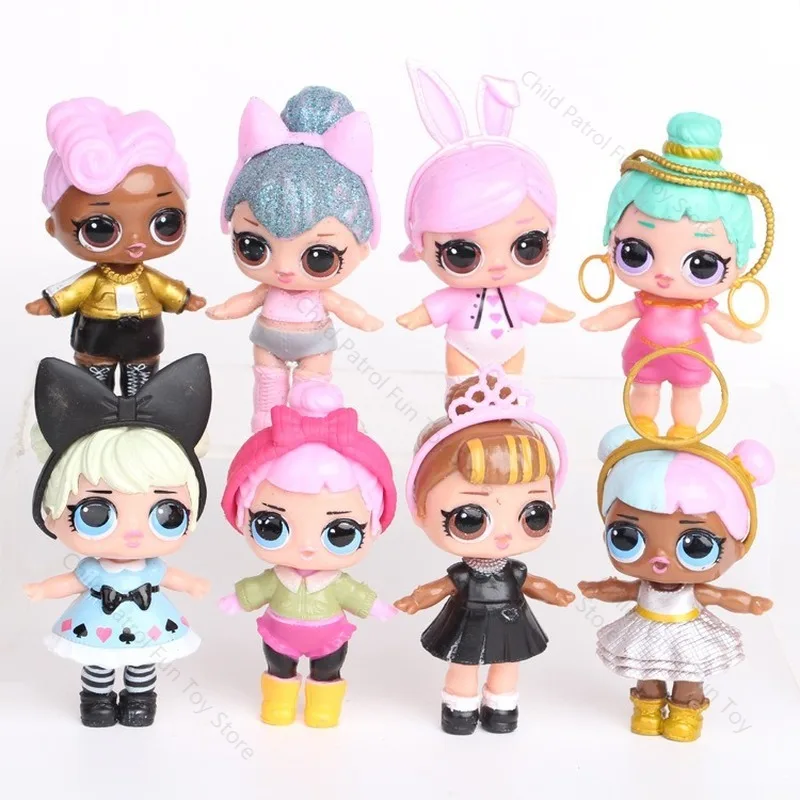 

8-9CM Original Lol Surprise Dolls Random Styles Send 3pcs Diy Lol Dolls Puzzle Toys Children Sister Birthday Gifts for Girls