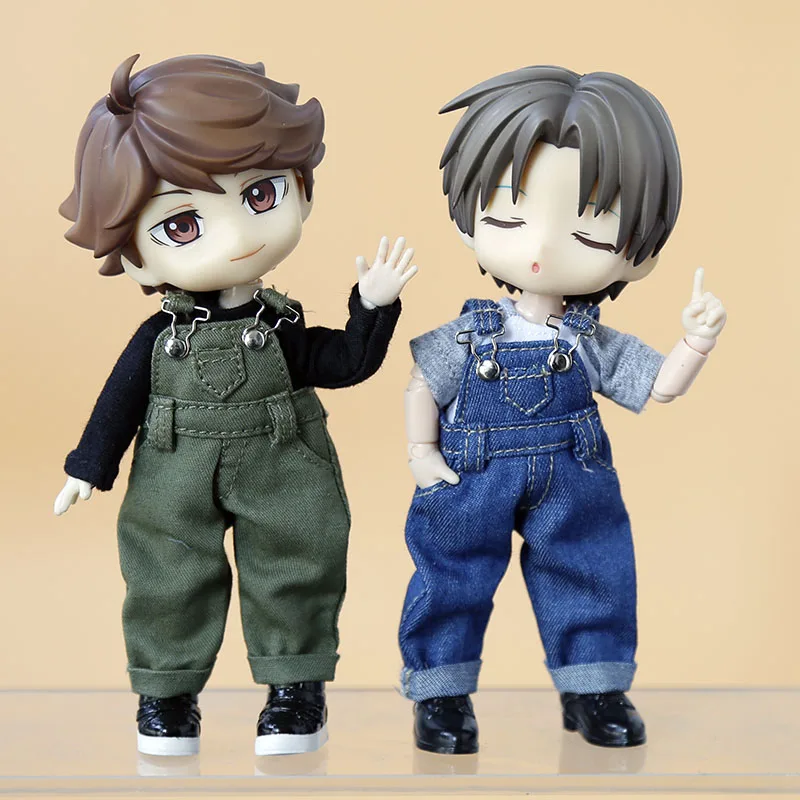 

New Doll clothes ob11 clothes Overalls Denim pants and shorts for ob11,GSC,molly,1/12 BJD,obitsu 11 BJD Doll Accessories toys