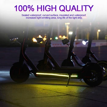 

Durable Foldable LED Strip Lights for Xiaomi M365/M365 Pro Electric Scooter Accessories, Light-Up Colorful Scooter M365 Parts