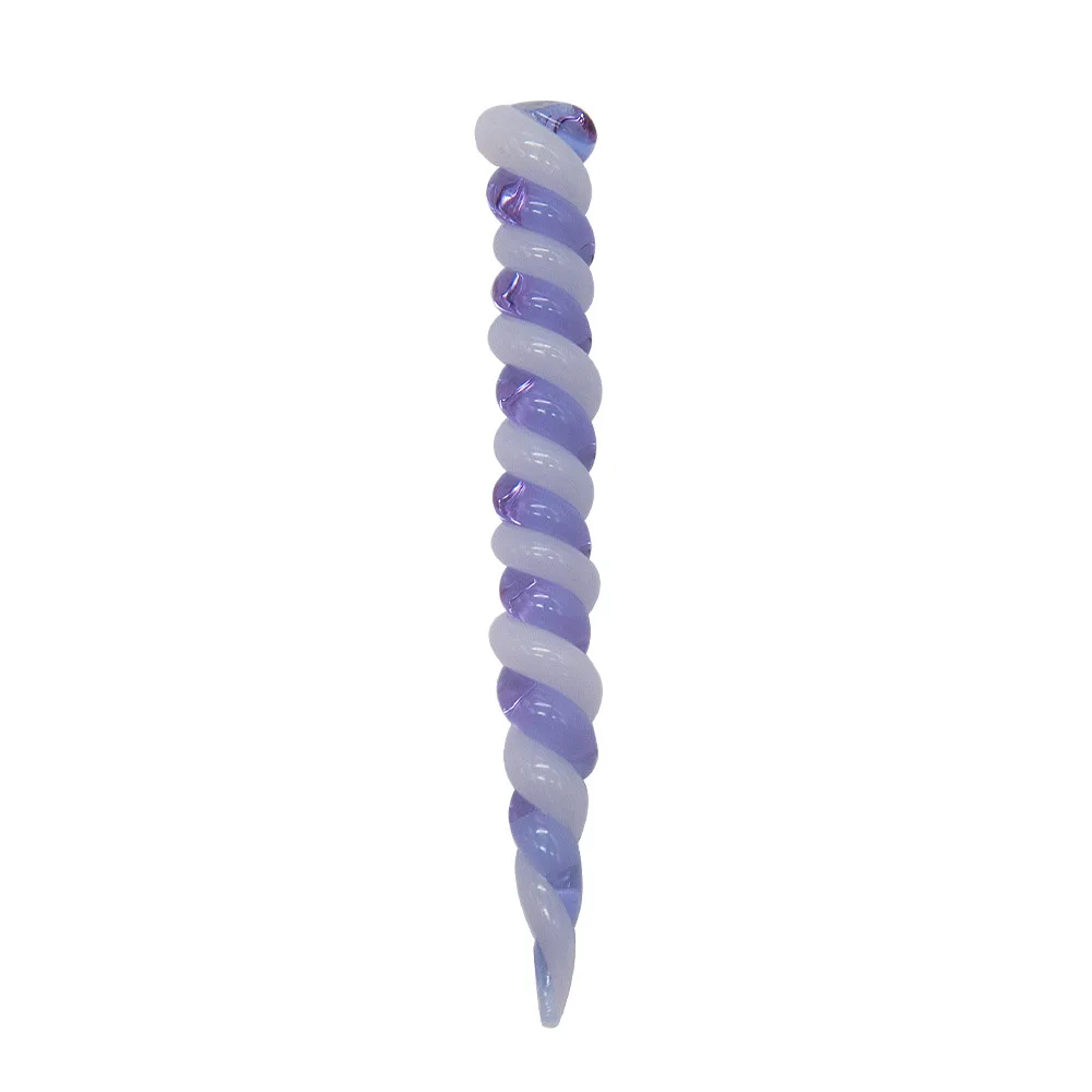 COURNOT премиум стекло Dabbler 4,45 дюймов воск Dab инструмент Красочные толстые Pyrex Dabber инструменты кварцевые Banger гвозди Dab установки оптом - Color: Purple