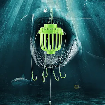 

Explosive Fishing Hooks Spherical Feeder Cage With Sharpened Fishhooks Monsters String Hooks Carps Fishing Group Suits