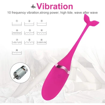 Wearable Panty Vibrator with Wireless Remote Control 10 Vibration Modes Medical Silicone Waterproof Invisible Stimulator Sex Toy 4