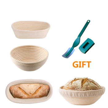 

Hot Bread Fermentation Rattan Basket Proofing Country Bread Baguette Dough Baskets Storage Container Wicker Basket Supplies
