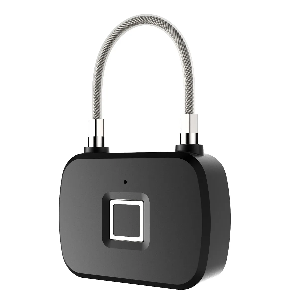 

Zinc Alloy Golden Security Keyless USB Rechargeable Door Lock Fingerprint Smart Padlock Quick Unlock Metal Self Developing Chip