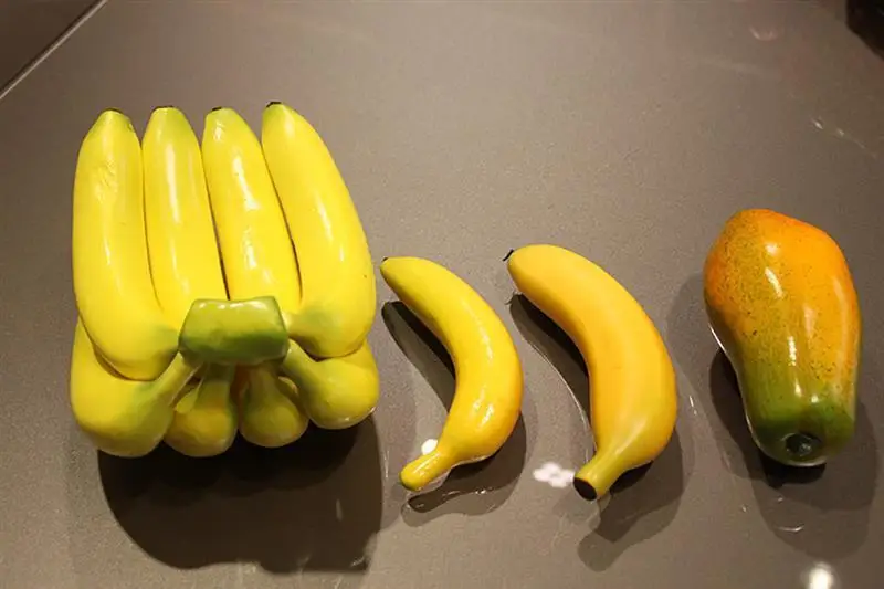 Искусственный банан, Реалистичная пена, искусственные фрукты, искусственные фрукты, реквизит для фотосъемки, товары для украшения дома, Прямая поставка