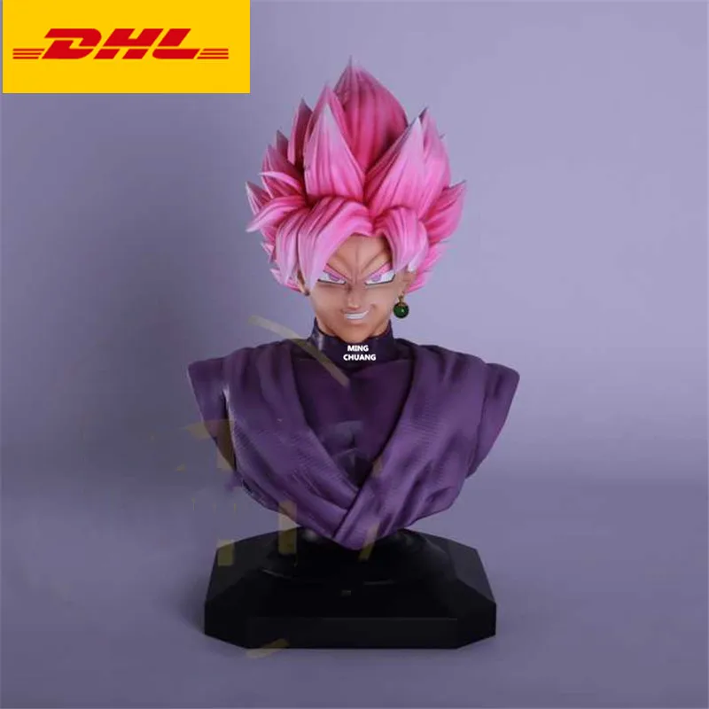 2" Статуя Dragon Ball Z Супер Saiyan бюст Гоку черная голова портрет креативное Искусство ремесло GK фигурка PF игрушка коробка 60 см V964