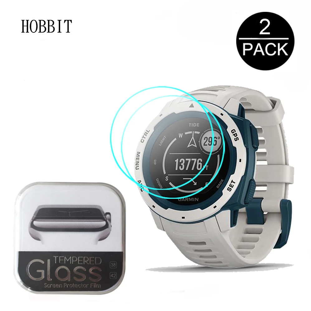 Protector de pantalla para reloj inteligente Garmin Instinct Tide, cristal templado de 0,3mm, transparente, HD, antiarañazos, 2,5d, 2 uds.