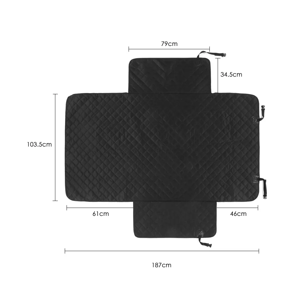 

New Waterproof 600D Oxford Pet Car Seat Covers Back Seat Car Interior Travel Accessories for Car Seat Covers Mat Soft Bench SUV