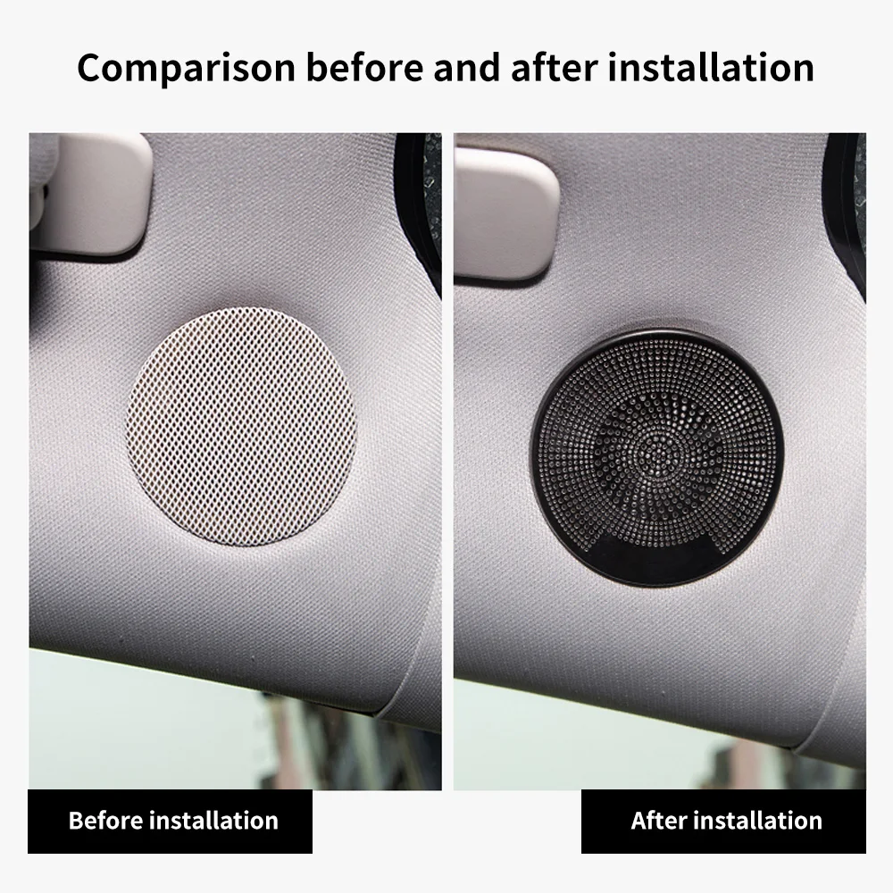 Car speaker cover for Tesla Model 3 series audio loudspeaker decor protection trumpet midrange horn lid tweeter outer casing | Автомобили