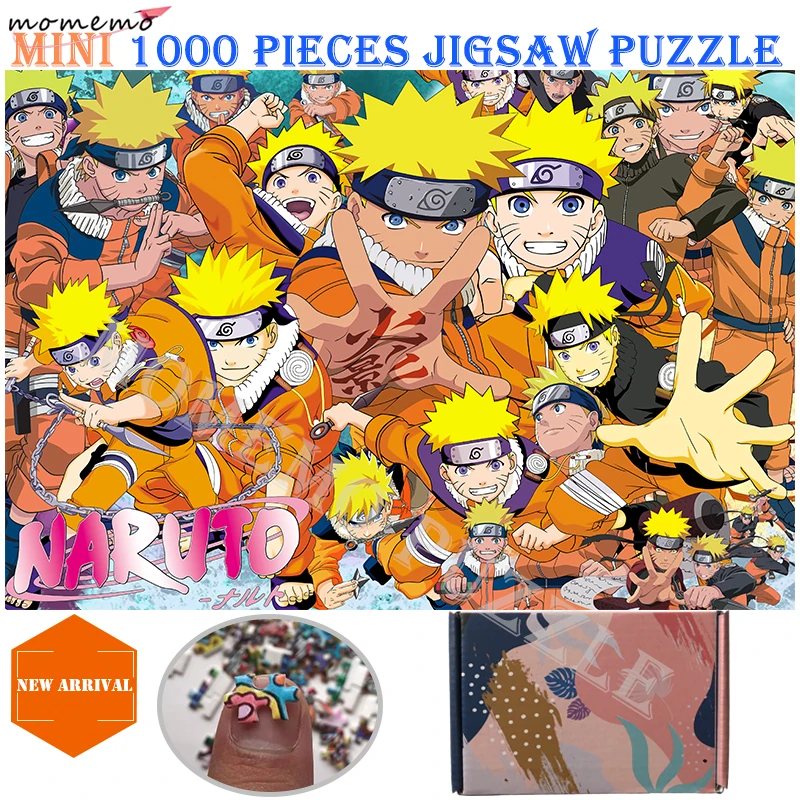 MOMEMO Naruto, 1000 деталей, деревянная головоломка Jigaw Uzumaki Naruto, аниме головоломка, 1000 деталей, деревянные головоломки для сборки, игрушки для взрослых