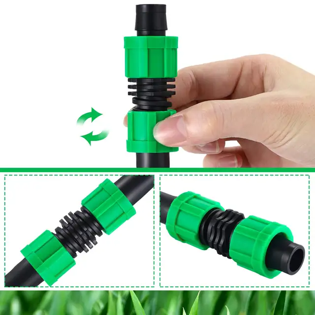 Forró Csepegtető Öntözési Lezáró Szelepcsatlakozó Könyök Végsapka 1/2 Hüvelykes Univerzális Adapter Cseppcsövek Csatlakozója 16-17 Mm-Hez - Image 2
