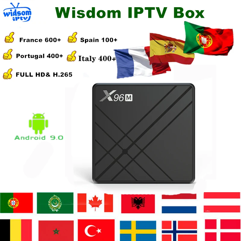 Мировое IPTV Smart tv Box x96 M android BoxIP tv подписка FULL HD Спорт IP tv Европа французский итальянский польский Великобритания Германия арабский