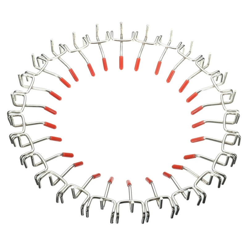 

50 Piece Pegboard Hooks Wall Shelf Tool Hangers Organizer Storage Display Hardware Tools