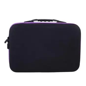

10ml Essential Oils Storage Bag 60 Grid Essential Oil Travel Holder Portable Essential Oil Organizer (Purple, 10ml Lining)