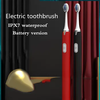 

Dry cell Sonic Electric Toothbrush Automatic Waterproof Tooth Electronic For Adult Soft Teeth Brush Washable Brush Whiten A1-1