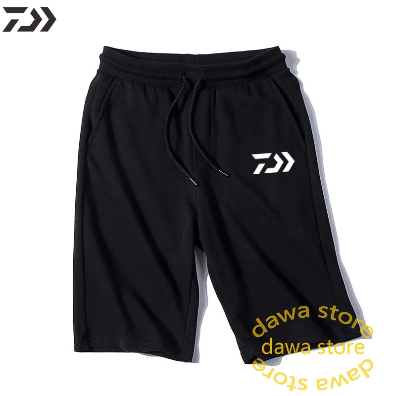 Daiwa брюки для рыбалки мужская летняя хлопковая дышащая быстросохнущая велосипедная трикотажная одежда анти-пот сплошной шнурок рыболовные шорты