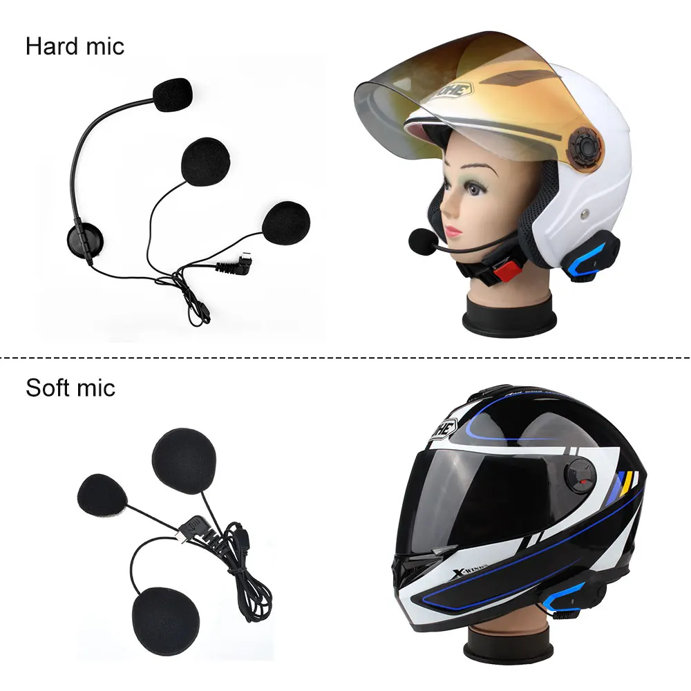 2pcs Fodsports BT-S3 Intercom FM radio waterproof headphones helmet 2 riders motorcycle intercom 1000m bluetooth helmet