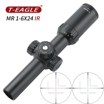 

New TEAGLE MR 1-6X24 IR Tactical RiflesScope sniper hunting Optics Rifle scopes airsoftsports tactical 308 military sights
