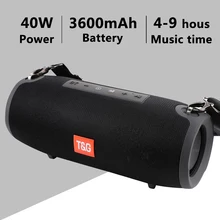 Tg118 40w coluna alto-falante bluetooth alto-falante portátil de alta potência soundbar para o centro música do computador caixa boom com tf aux usb rádio