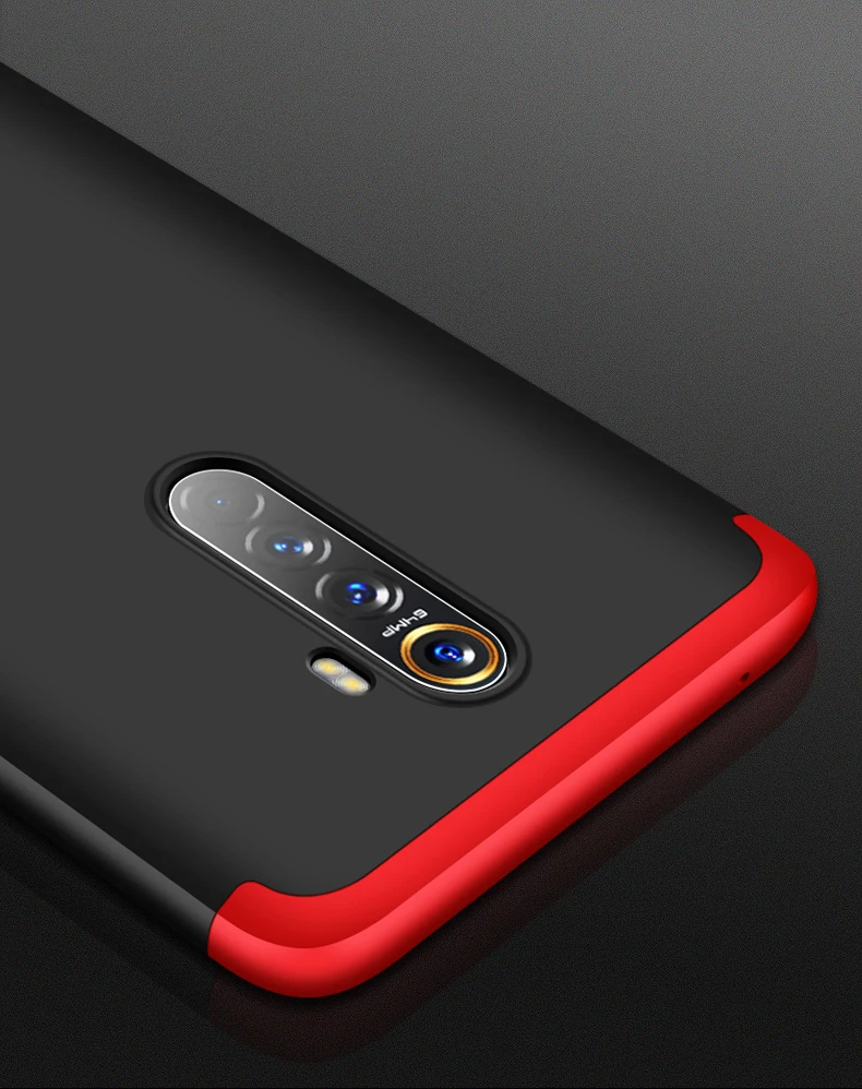 Oppo Realme XT чехол 360 градусов Полный Твердый матовый водостойкий Чехол обложка чехол s Тонкий Высококачественный защитный чехол для Oppo Realme X2 Pro защитный Fundas